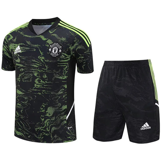Manchester United Short Sleeve Set Black/Green 2023-24