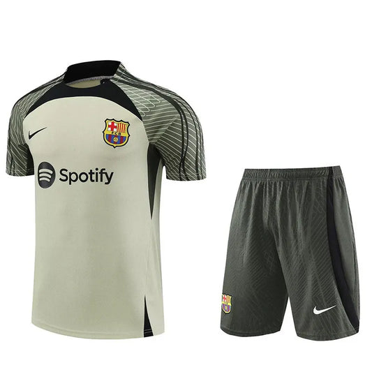 Barcelona Short Sleeve Set Grey 2023-24