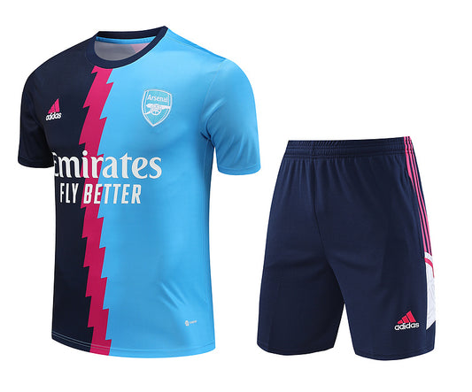 Arsenal Short Sleeve Set Navy/Cyan/Pink 2023-24