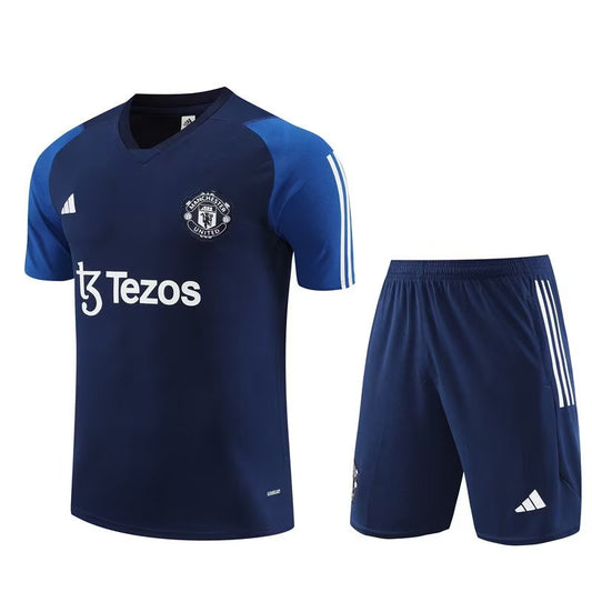 Manchester United Short Sleeve Set Navy 2023-24