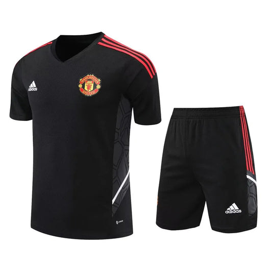 Manchester United Short Sleeve Set Black/Red 2023-24