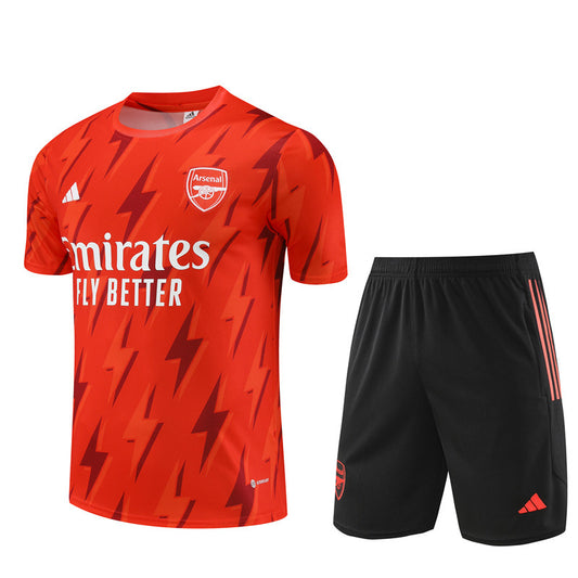 Arsenal Short Sleeve Set Red/Black 2023-24