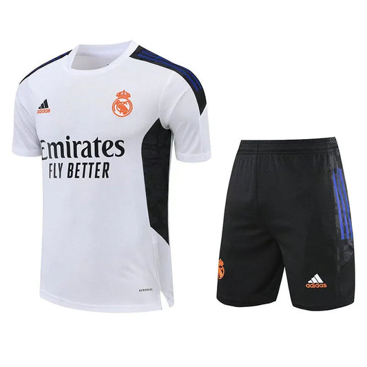 Real Madrid Short Sleeve Set White/Black 2023-24