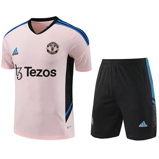 Manchester United Short Sleeve Set Pink/Black 2023-24