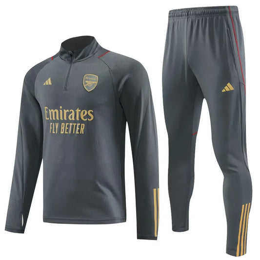 Arsenal Long Sleeve Tracksuit Grey 2023-24