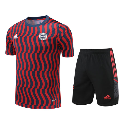 Bayern Munich Short Sleeve Set Red/Black 2023-24