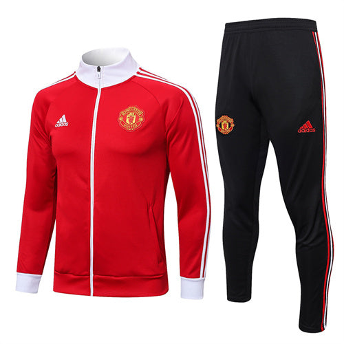 Manchester United Long Sleeve Zipped Tracksuit Red/Black 2022-23