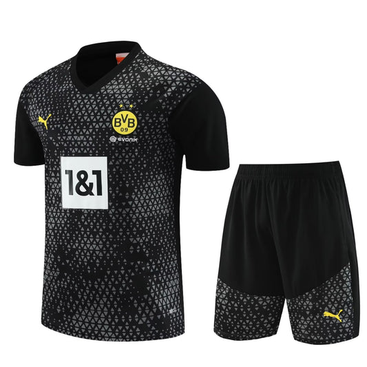 Dortmund Short Sleeve Set Black/Yellow 2023-24
