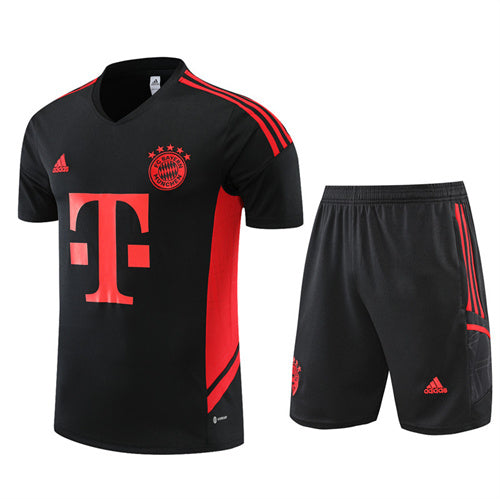 Bayern Munich Short Sleeve Set Black/Red 2022-23