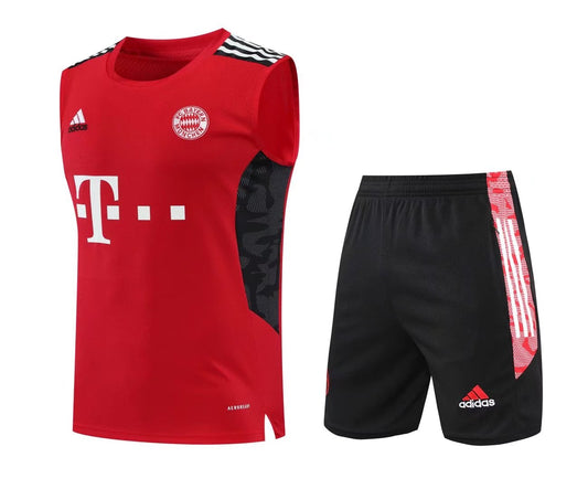 Bayern Munich Vest Set Red/Black 2022-23