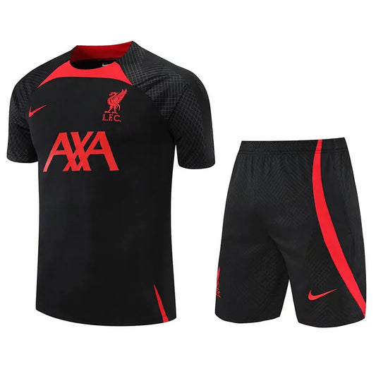 Liverpool Short Sleeve Set Black/Red 2023-24