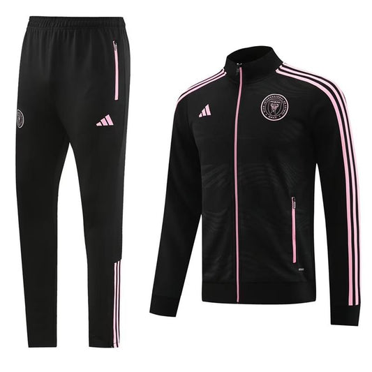 Inter Miami Long Sleeve Zipped Tracksuit Black/Pink 2023-24
