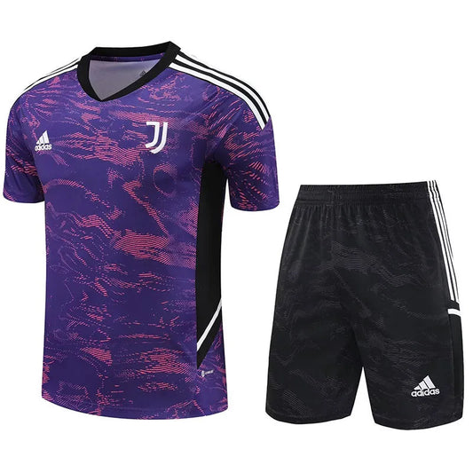 Juventus Short Sleeve Set Purple/Black 2023-24
