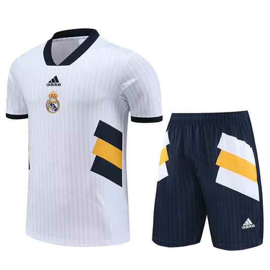 Real Madrid Short Sleeve Set White/Navy 2023-24