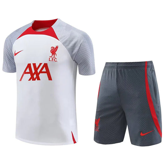 Liverpool Short Sleeve Set White/Red 2022-23