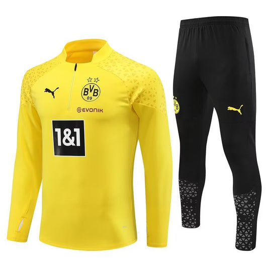 Dortmund Long Sleeve Tracksuit Yellow/Black 2023-24