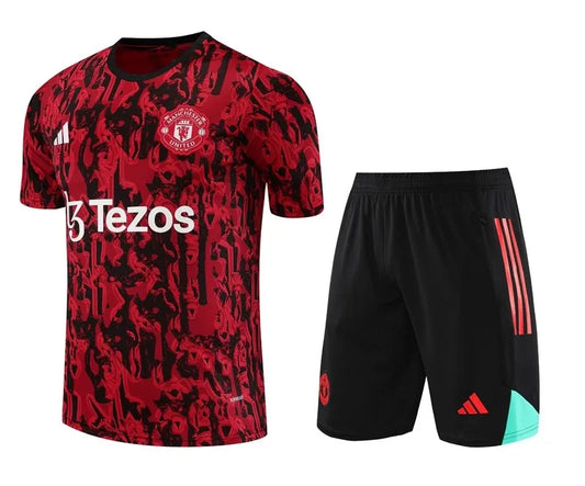 Manchester United Short Sleeve Set Red/Black 2023-24