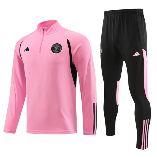 Inter Miami Long Sleeve Zipped Tracksuit Pink/Black 2023-24