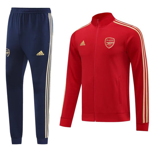 Arsenal Long Sleeve Zipped Tracksuit Red/Navy 2023-24