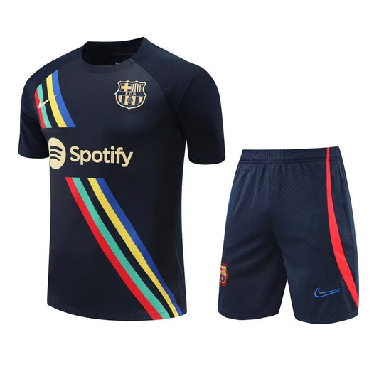 Barcelona Short Sleeve Set Navy 2023-24