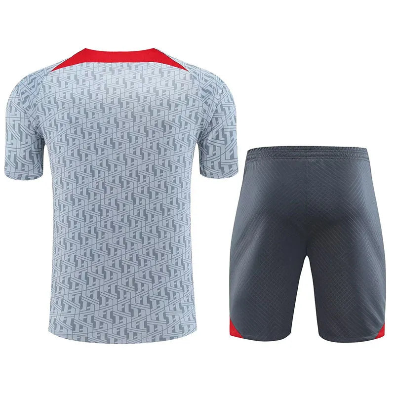 Liverpool Short Sleeve Set Grey/Red 2023-24