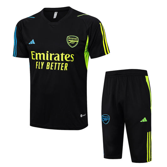 Arsenal Short Sleeve Set Black/Yellow 2023-24