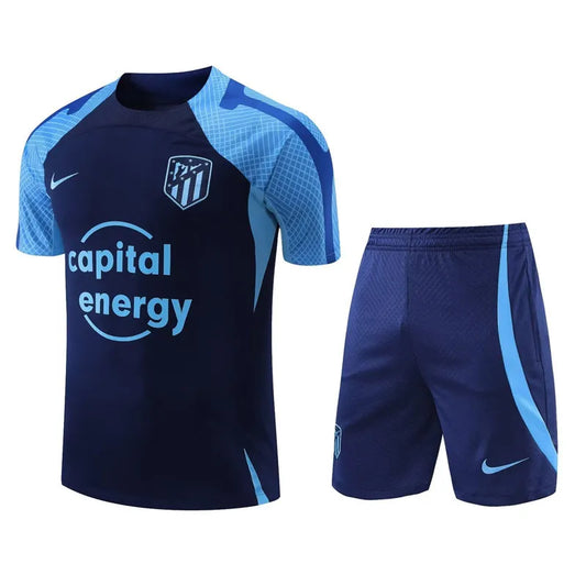 Atletico Madrid Short Sleeve Set Navy 2023-24