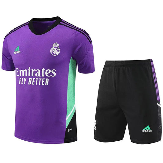 Real Madrid Short Sleeve Set Purple/Black 2023-24