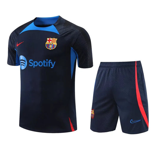 Barcelona Short Sleeve Set Blue 2023-24