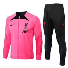 Liverpool Tracksuit Pink/Black 2022-23