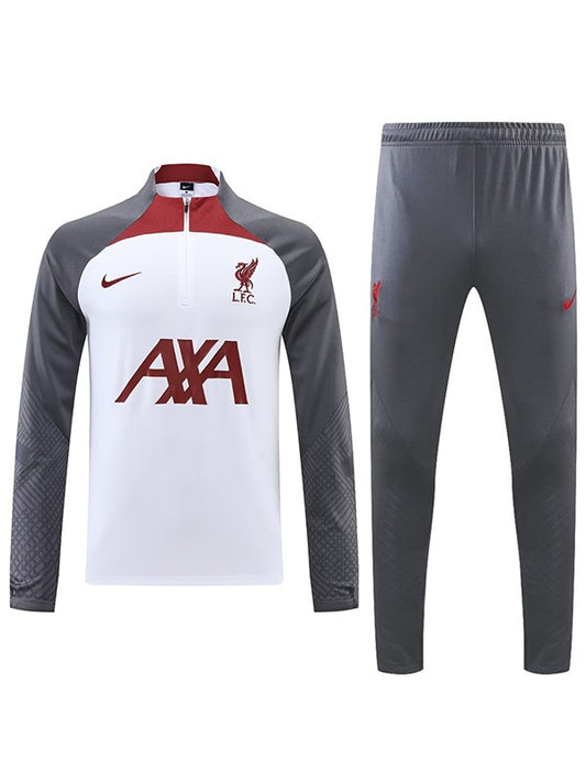 Liverpool Tracksuit White/Red/Grey 2022-23