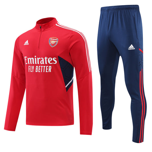 Arsenal Long Sleeve Tracksuit Red/Navy 2022-23