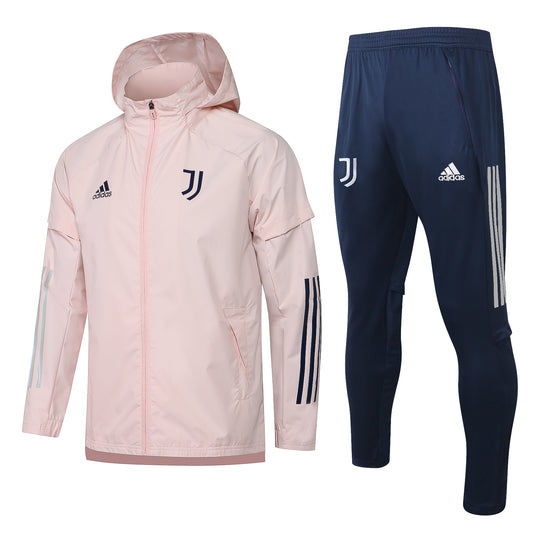 Juventus Windbreaker Jacket Tracksuit Pink/Black G084 2022-23