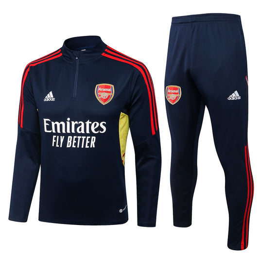 Arsenal Long Sleeve Tracksuit Blue/Red 2022-23