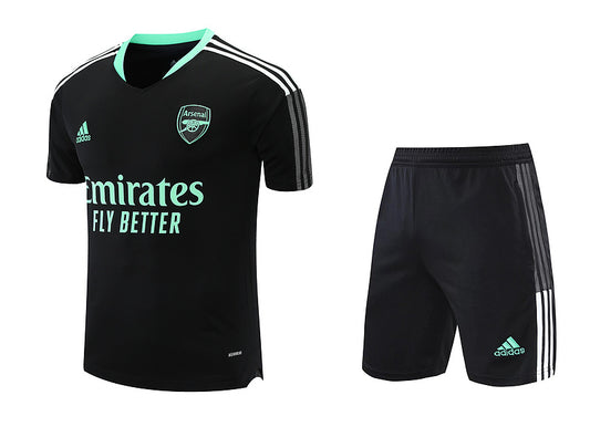Arsenal Short Sleeve Set Black/Cyan 2022-23