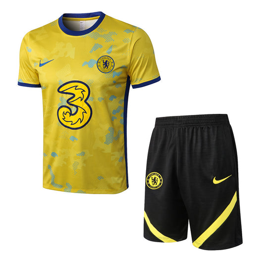 Chelsea Short Sleeve Set Yellow/Black 2022-23