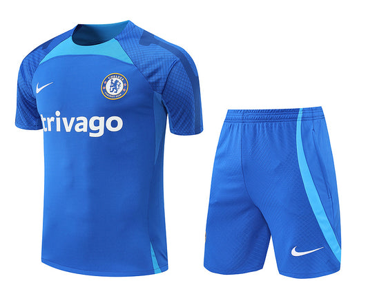 Chelsea Short Sleeve Set Blue/Light Blue 2022-23