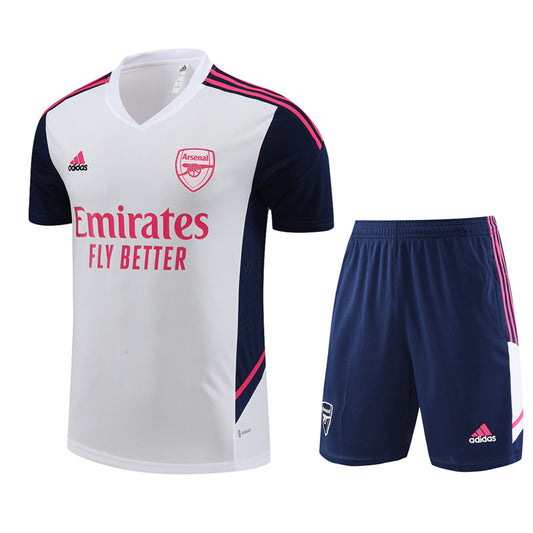 Arsenal Short Sleeve Set White/Navy/Pink 2022-23