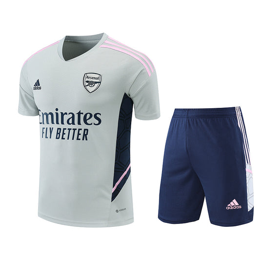 Arsenal Short Sleeve Set Grey/Navy/Pink 2022-23